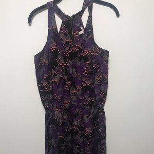 Purple floral dress